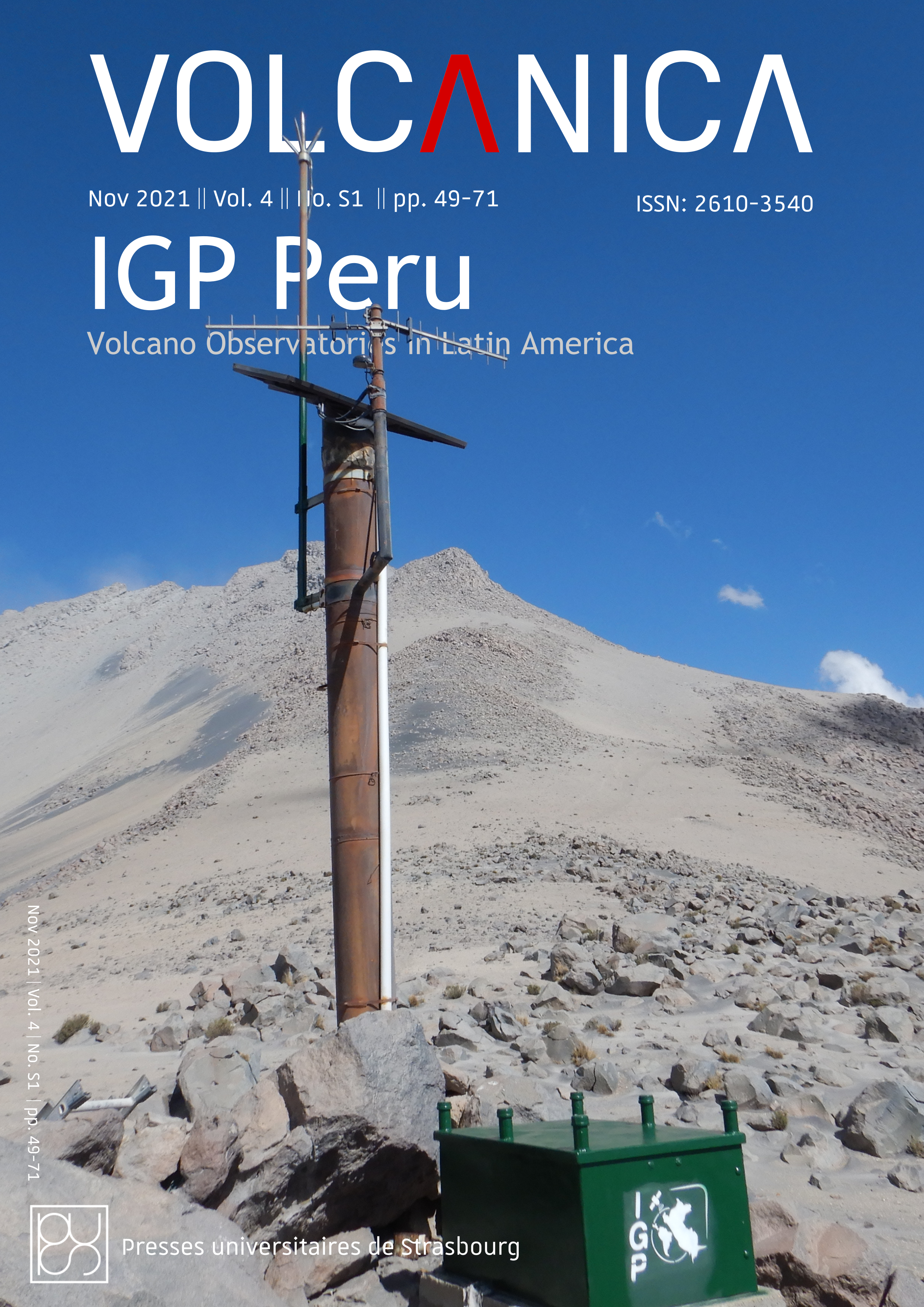 A seismic station on Ubinas volcano, Peru.
